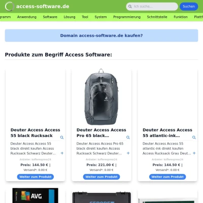 Screenshot access-software.de