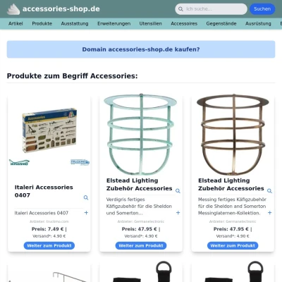 Screenshot accessories-shop.de