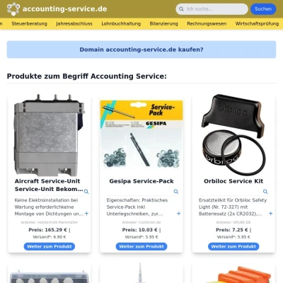 Screenshot accounting-service.de