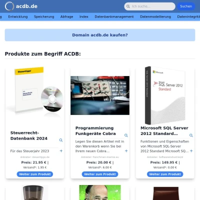 Screenshot acdb.de
