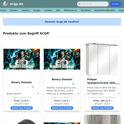 Screenshot acgp.de