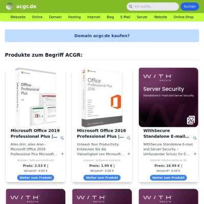 Screenshot acgr.de