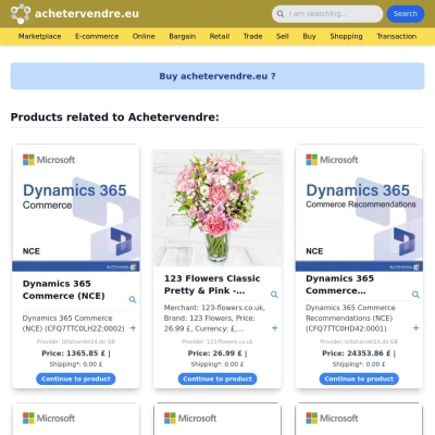 Screenshot achetervendre.eu