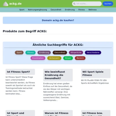 Screenshot ackg.de