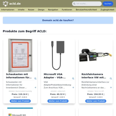 Screenshot acld.de