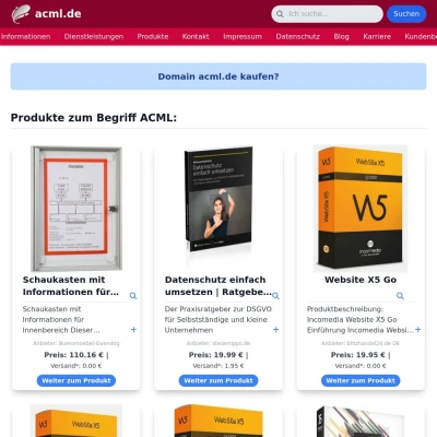 Screenshot acml.de