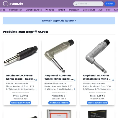 Screenshot acpm.de