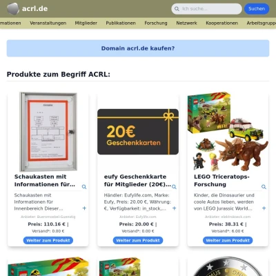 Screenshot acrl.de