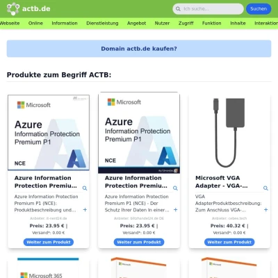 Screenshot actb.de