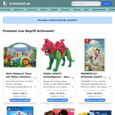 Screenshot actionwelt.de
