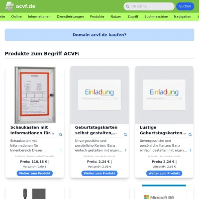 Screenshot acvf.de