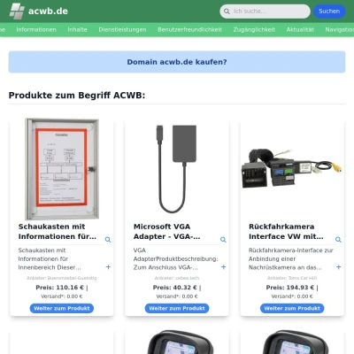 Screenshot acwb.de