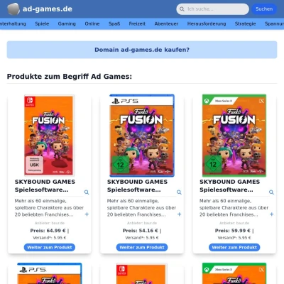 Screenshot ad-games.de