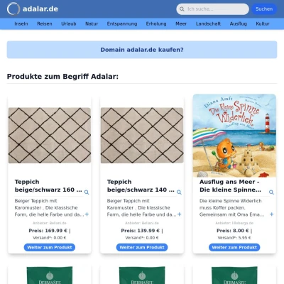 Screenshot adalar.de