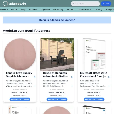 Screenshot adames.de