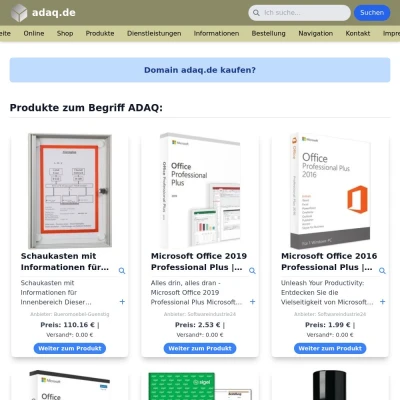 Screenshot adaq.de