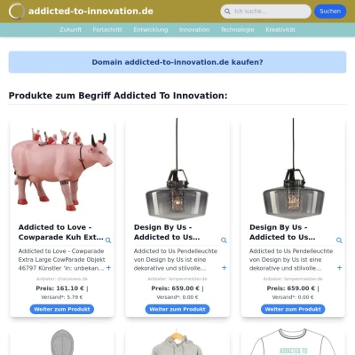 Screenshot addicted-to-innovation.de