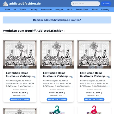 Screenshot addicted2fashion.de