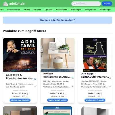 Screenshot adel24.de