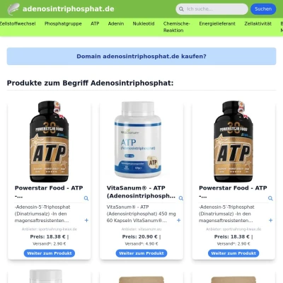 Screenshot adenosintriphosphat.de