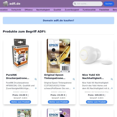 Screenshot adfi.de