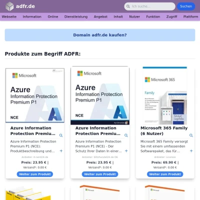 Screenshot adfr.de
