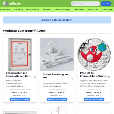 Screenshot adhr.de