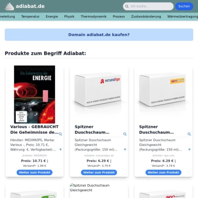 Screenshot adiabat.de