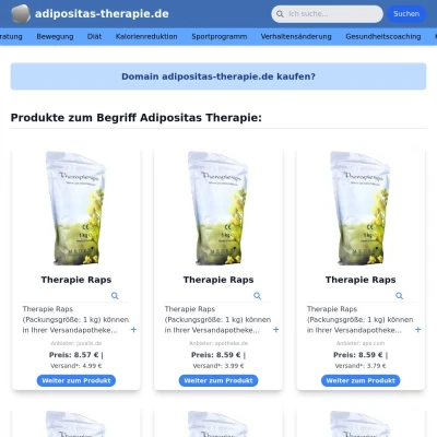 Screenshot adipositas-therapie.de