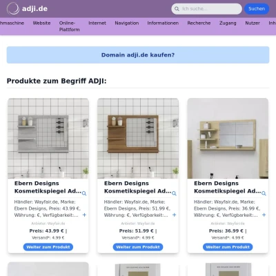 Screenshot adji.de