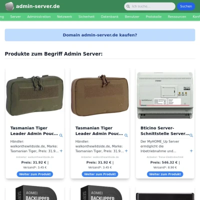 Screenshot admin-server.de