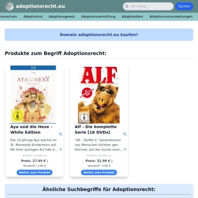 Screenshot adoptionsrecht.eu