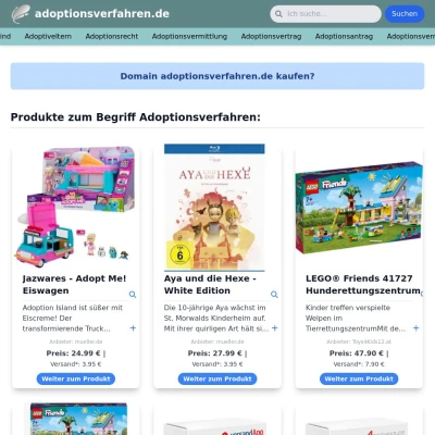 Screenshot adoptionsverfahren.de