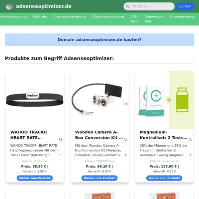 Screenshot adsenseoptimizer.de