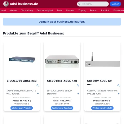 Screenshot adsl-business.de