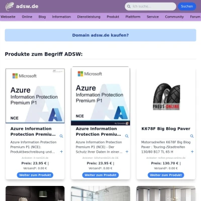 Screenshot adsw.de