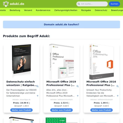 Screenshot aduki.de