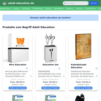 Screenshot adult-education.de