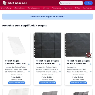 Screenshot adult-pages.de