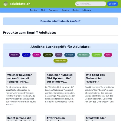 Screenshot adultdate.ch