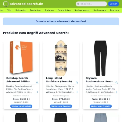 Screenshot advanced-search.de