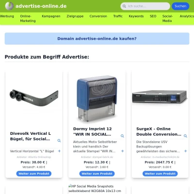 Screenshot advertise-online.de