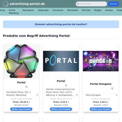 Screenshot advertising-portal.de