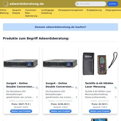 Screenshot adwordsberatung.de