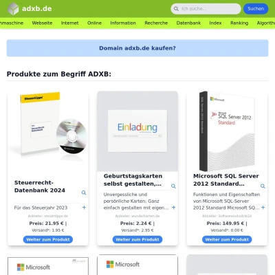 Screenshot adxb.de