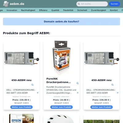 Screenshot aebm.de