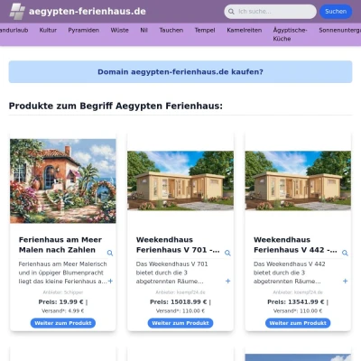 Screenshot aegypten-ferienhaus.de