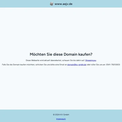 Screenshot aejv.de