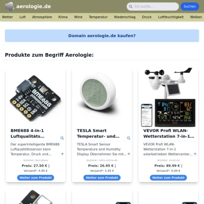 Screenshot aerologie.de