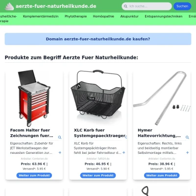 Screenshot aerzte-fuer-naturheilkunde.de